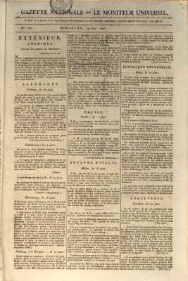 Gazette nationale, ou le moniteur universel (Le moniteur universel) Sonntag 29. Juni 1806