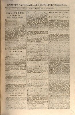 Gazette nationale, ou le moniteur universel (Le moniteur universel) Dienstag 3. Juli 1798