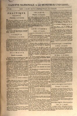 Gazette nationale, ou le moniteur universel (Le moniteur universel) Donnerstag 5. Juli 1798