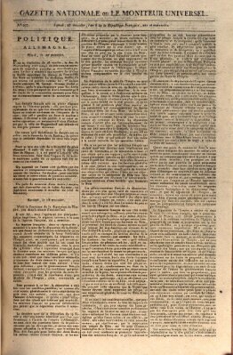 Gazette nationale, ou le moniteur universel (Le moniteur universel) Sonntag 15. Juli 1798