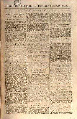 Gazette nationale, ou le moniteur universel (Le moniteur universel) Montag 23. Juli 1798