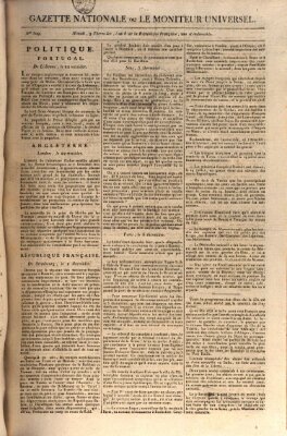 Gazette nationale, ou le moniteur universel (Le moniteur universel) Freitag 27. Juli 1798