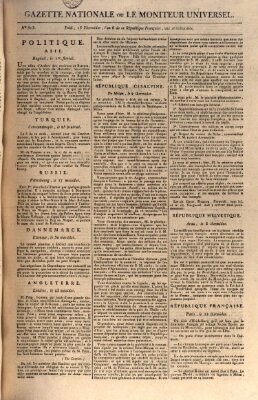 Gazette nationale, ou le moniteur universel (Le moniteur universel) Dienstag 31. Juli 1798