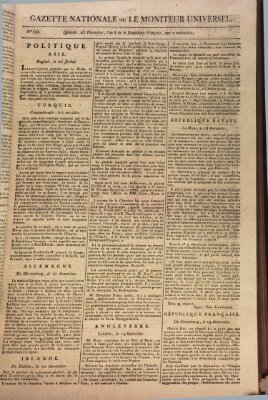 Gazette nationale, ou le moniteur universel (Le moniteur universel) Sonntag 12. August 1798