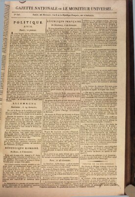 Gazette nationale, ou le moniteur universel (Le moniteur universel) Montag 13. August 1798