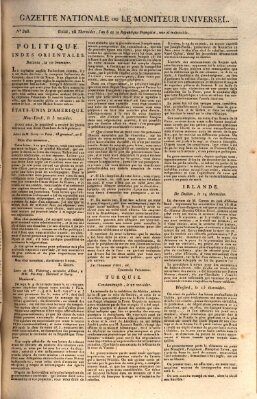 Gazette nationale, ou le moniteur universel (Le moniteur universel) Mittwoch 15. August 1798