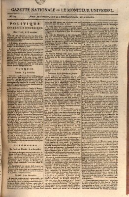 Gazette nationale, ou le moniteur universel (Le moniteur universel) Donnerstag 16. August 1798