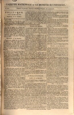 Gazette nationale, ou le moniteur universel (Le moniteur universel) Samstag 18. August 1798