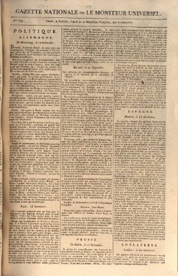 Gazette nationale, ou le moniteur universel (Le moniteur universel) Sonntag 19. August 1798