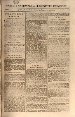 Gazette nationale, ou le moniteur universel (Le moniteur universel) Dienstag 21. August 1798