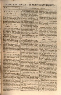 Gazette nationale, ou le moniteur universel (Le moniteur universel) Freitag 24. August 1798