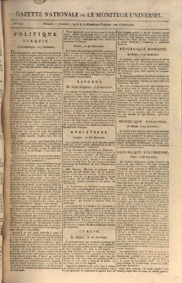 Gazette nationale, ou le moniteur universel (Le moniteur universel) Dienstag 28. August 1798