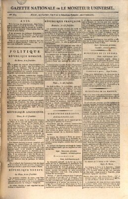 Gazette nationale, ou le moniteur universel (Le moniteur universel) Samstag 15. September 1798