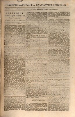 Gazette nationale, ou le moniteur universel (Le moniteur universel) Montag 17. September 1798