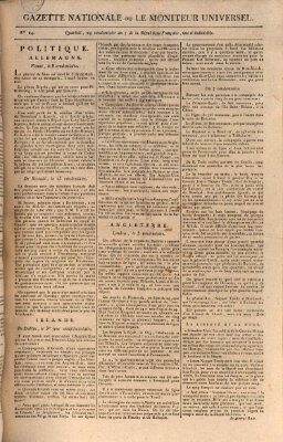 Gazette nationale, ou le moniteur universel (Le moniteur universel) Montag 15. Oktober 1798