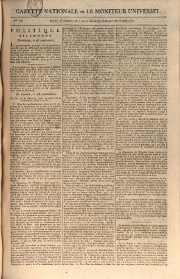 Gazette nationale, ou le moniteur universel (Le moniteur universel) Montag 29. Oktober 1798