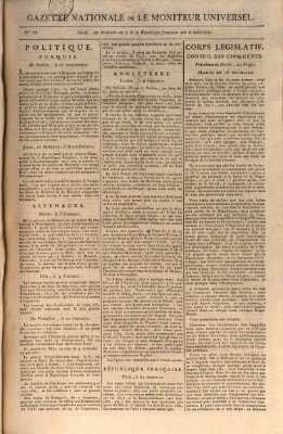 Gazette nationale, ou le moniteur universel (Le moniteur universel) Montag 12. November 1798