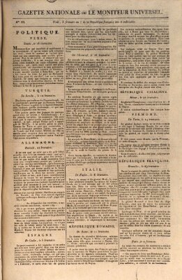 Gazette nationale, ou le moniteur universel (Le moniteur universel) Freitag 23. November 1798