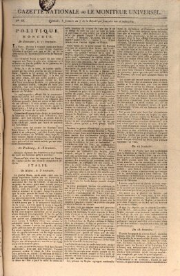 Gazette nationale, ou le moniteur universel (Le moniteur universel) Sonntag 25. November 1798