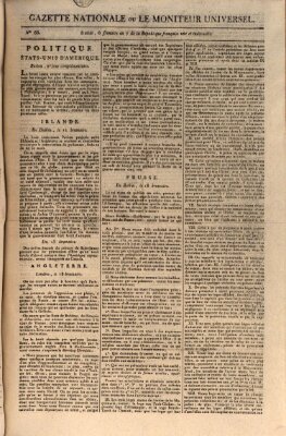 Gazette nationale, ou le moniteur universel (Le moniteur universel) Montag 26. November 1798