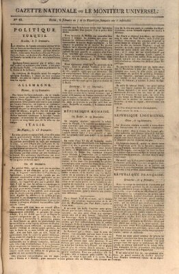 Gazette nationale, ou le moniteur universel (Le moniteur universel) Mittwoch 28. November 1798