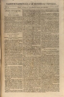 Gazette nationale, ou le moniteur universel (Le moniteur universel) Freitag 30. November 1798