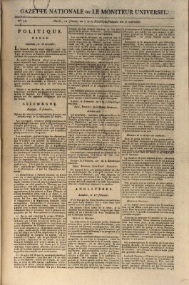 Gazette nationale, ou le moniteur universel (Le moniteur universel) Sonntag 2. Dezember 1798