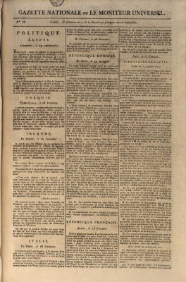 Gazette nationale, ou le moniteur universel (Le moniteur universel) Donnerstag 6. Dezember 1798