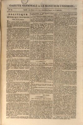 Gazette nationale, ou le moniteur universel (Le moniteur universel) Montag 17. Dezember 1798