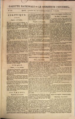 Gazette nationale, ou le moniteur universel (Le moniteur universel) Dienstag 2. Juli 1799