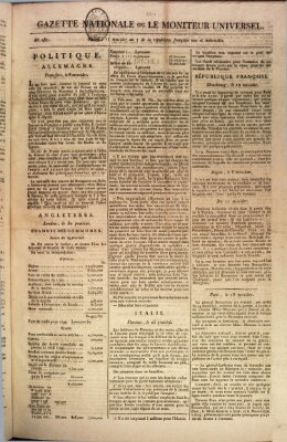 Gazette nationale, ou le moniteur universel (Le moniteur universel) Freitag 5. Juli 1799