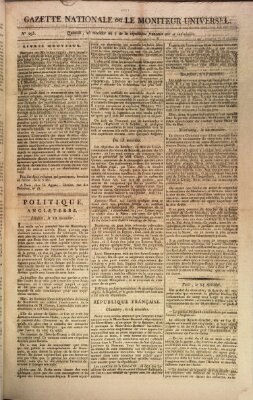 Gazette nationale, ou le moniteur universel (Le moniteur universel) Samstag 13. Juli 1799