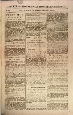 Gazette nationale, ou le moniteur universel (Le moniteur universel) Donnerstag 18. Juli 1799