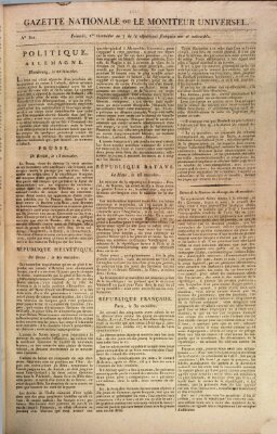 Gazette nationale, ou le moniteur universel (Le moniteur universel) Freitag 19. Juli 1799