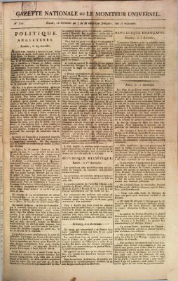 Gazette nationale, ou le moniteur universel (Le moniteur universel) Dienstag 30. Juli 1799