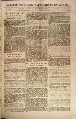 Gazette nationale, ou le moniteur universel (Le moniteur universel) Freitag 2. August 1799