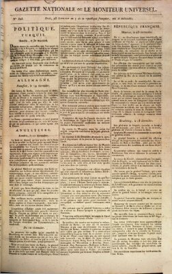 Gazette nationale, ou le moniteur universel (Le moniteur universel) Samstag 10. August 1799