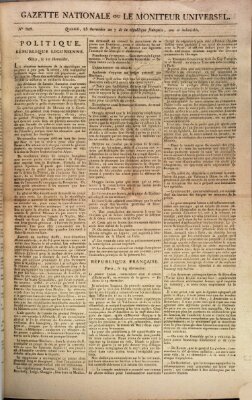 Gazette nationale, ou le moniteur universel (Le moniteur universel) Montag 12. August 1799