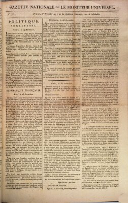 Gazette nationale, ou le moniteur universel (Le moniteur universel) Sonntag 18. August 1799