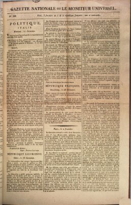 Gazette nationale, ou le moniteur universel (Le moniteur universel) Dienstag 20. August 1799