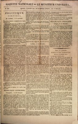 Gazette nationale, ou le moniteur universel (Le moniteur universel) Donnerstag 22. August 1799