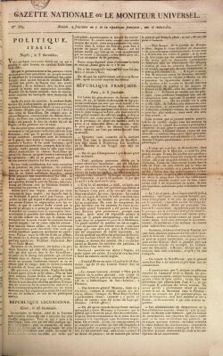 Gazette nationale, ou le moniteur universel (Le moniteur universel) Montag 26. August 1799