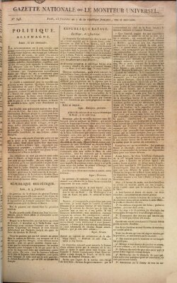 Gazette nationale, ou le moniteur universel (Le moniteur universel) Freitag 30. August 1799