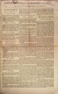 Gazette nationale, ou le moniteur universel (Le moniteur universel) Mittwoch 4. September 1799