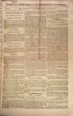 Gazette nationale, ou le moniteur universel (Le moniteur universel) Freitag 6. September 1799