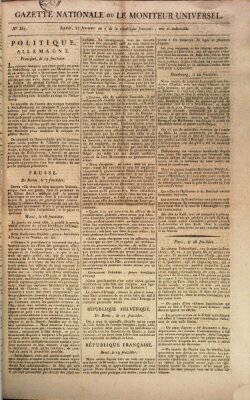 Gazette nationale, ou le moniteur universel (Le moniteur universel) Freitag 13. September 1799