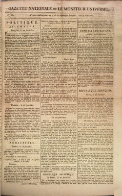 Gazette nationale, ou le moniteur universel (Le moniteur universel) Mittwoch 18. September 1799