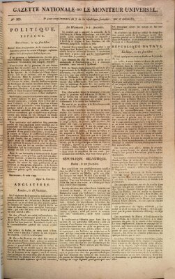 Gazette nationale, ou le moniteur universel (Le moniteur universel) Donnerstag 19. September 1799