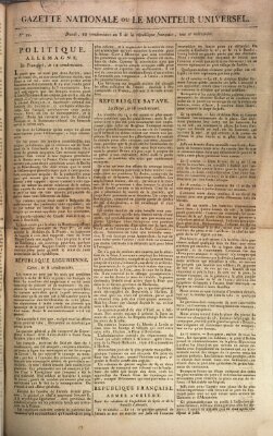 Gazette nationale, ou le moniteur universel (Le moniteur universel) Sonntag 13. Oktober 1799