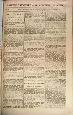 Gazette nationale, ou le moniteur universel (Le moniteur universel) Sonntag 27. Oktober 1799